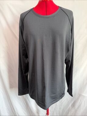 Men's Long Sleeve Crewneck Performance Tee - Gray